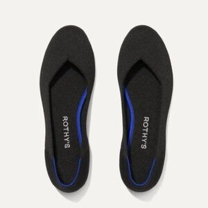 Rothy's The Flat in Black Solid Ballet Shoe